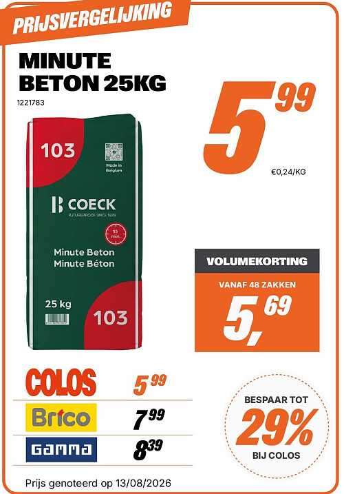 MINUTE BETON 25KG