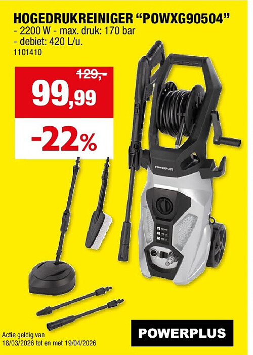 HOGEDRUKREINIGER “POWXG90504”
