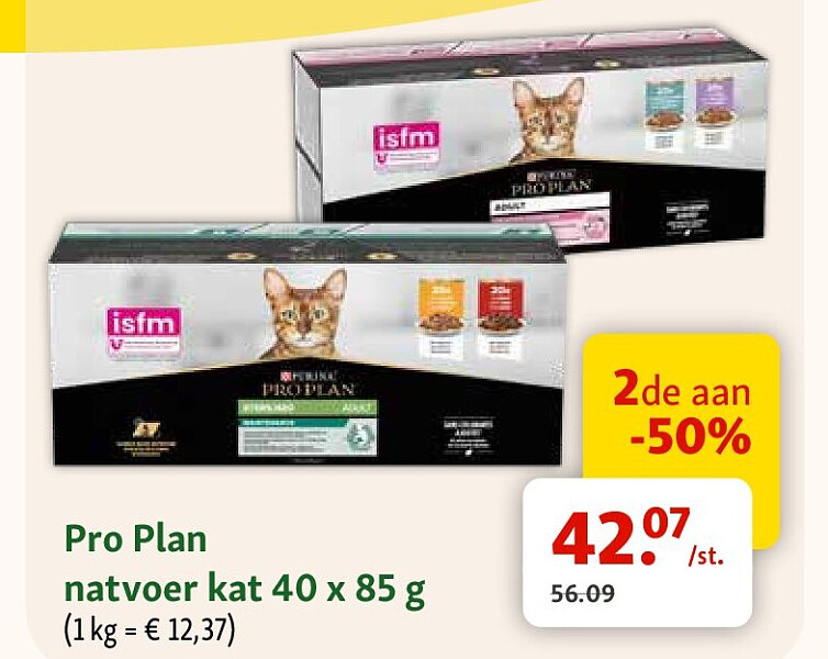 Pro Plan natvoer kat 40 x 85 g