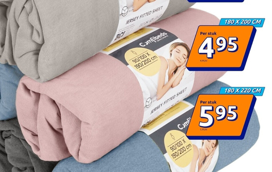 Comfibeds jersey hoeslaken 180 X 200 CM