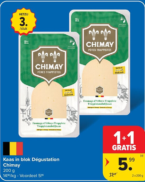 Kaas in blok Dégustation Chimay