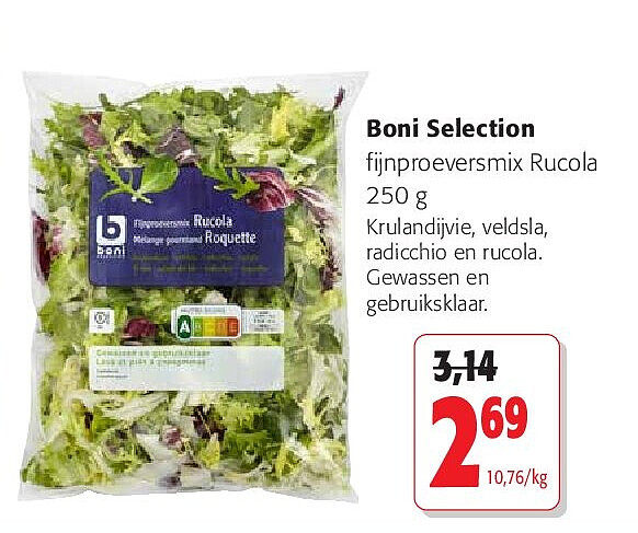 Boni Selection fijnproeversmix Rucola 250 g