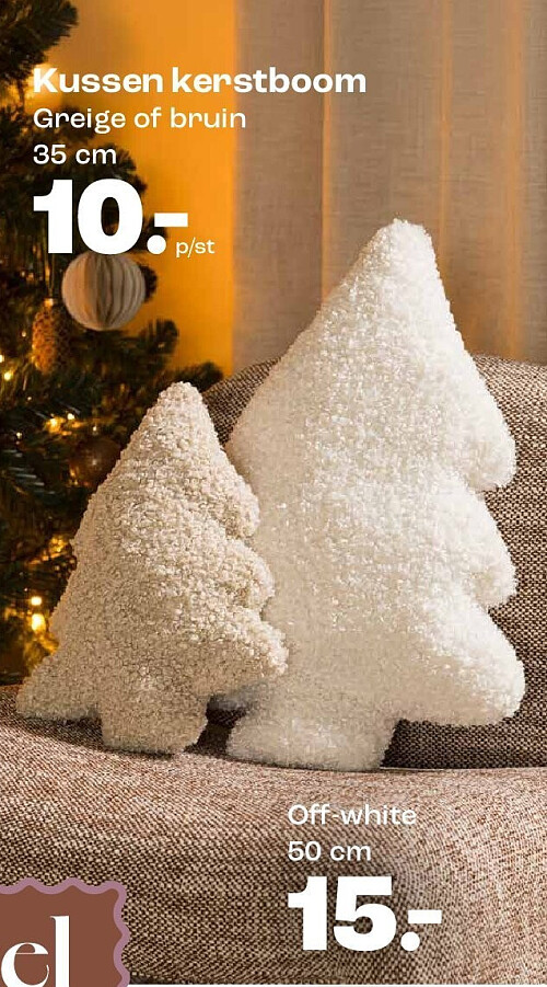 Kussen kerstboom 35 cm