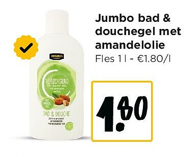 Jumbo bad & douchegel met amandelolie