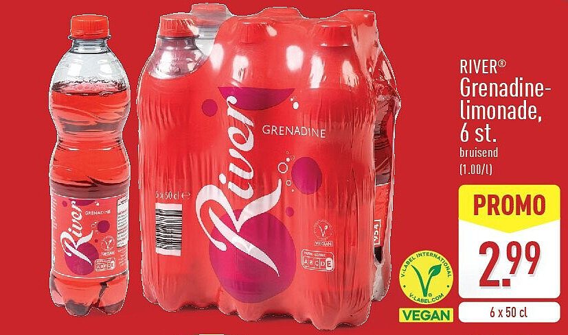 Grenadine limonade, 6st.