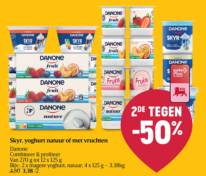 Skyr, yoghurt natuur of met vruchten