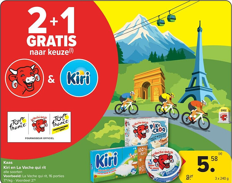 Kaas Kiri en La Vache qui rit