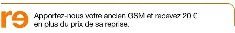 Reprise ancien GSM