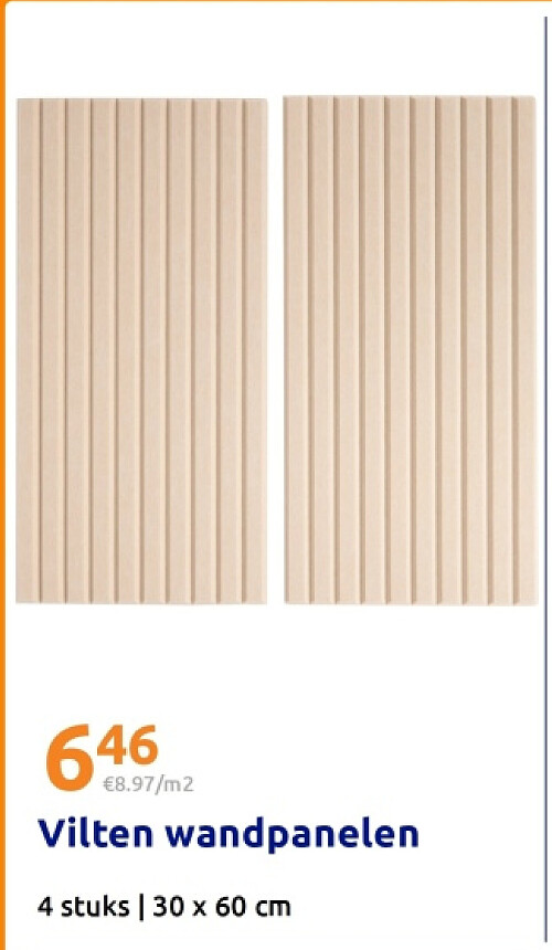 Vilten wandpanelen