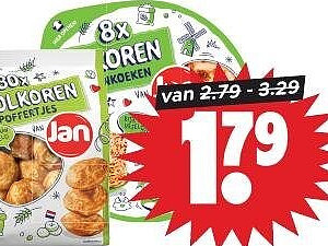 Jan volkoren pannenkoeken of poffertjes