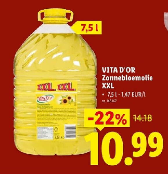 Zonnebloemolie XXL