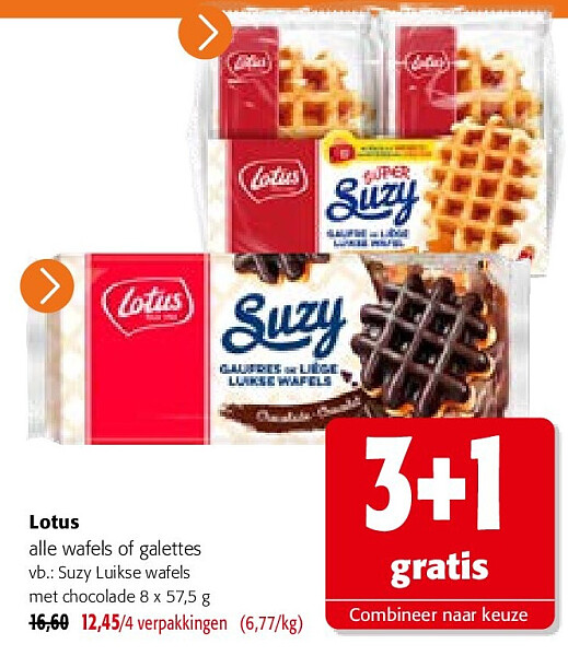 Lotus alle wafels of galettes