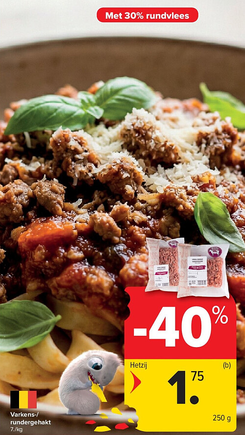 Varkens-/ rundergehakt