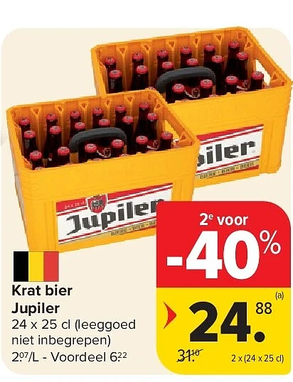 Krat bier Jupiler