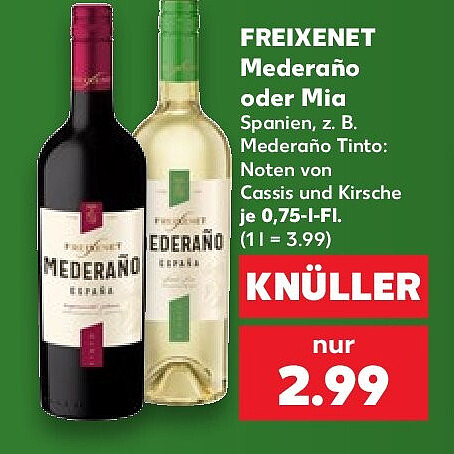 FREIXENET Mederaño oder Mia