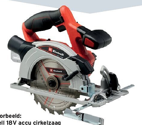 Einhell 18V accu cirkelzaag TCS 18/165-1 Li