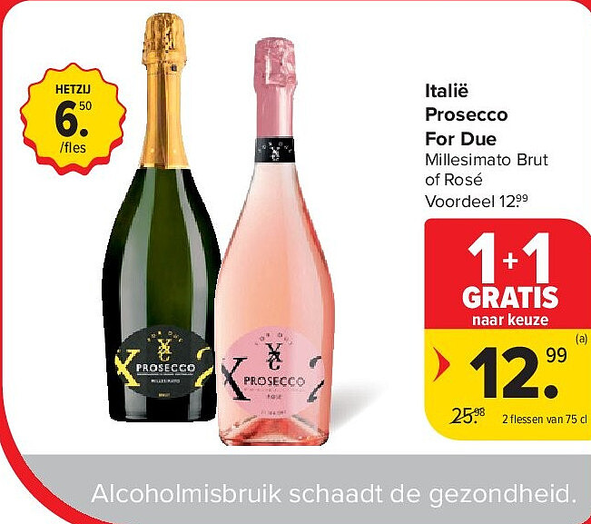 Italië Prosecco For Due