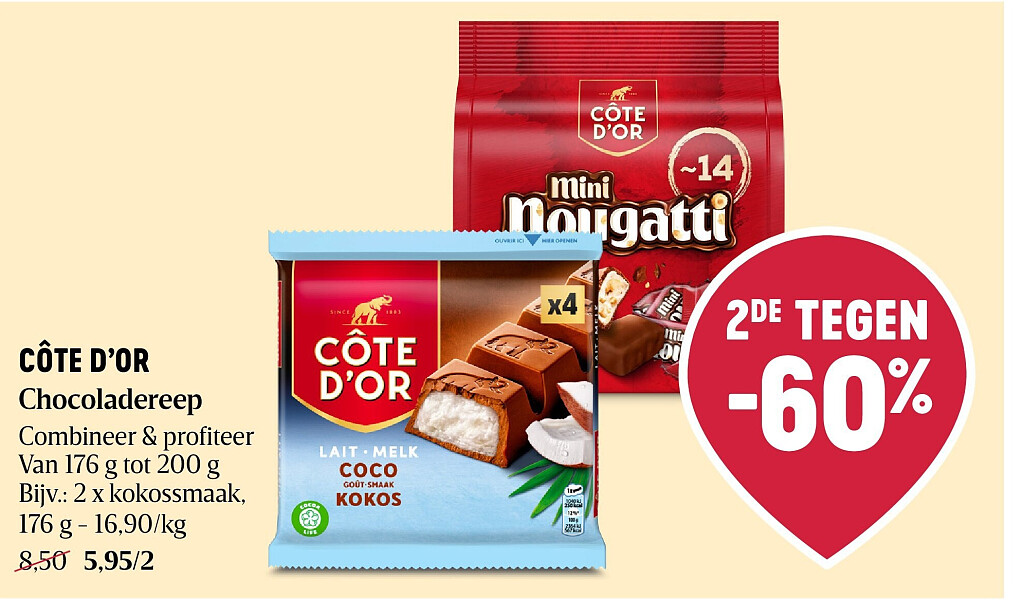 CÔTE D’OR Chocoladereep