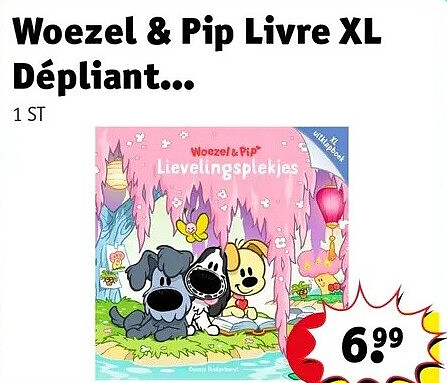 Woezel & Pip Livre XL Dépliant.