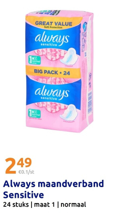 lways maandverband Sensitive