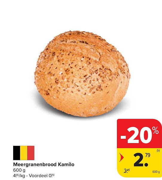 Meergranenbrood Kamilo