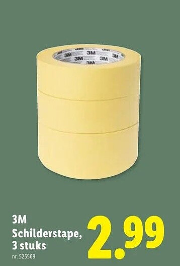 3M Schilderstape, 3 stuks