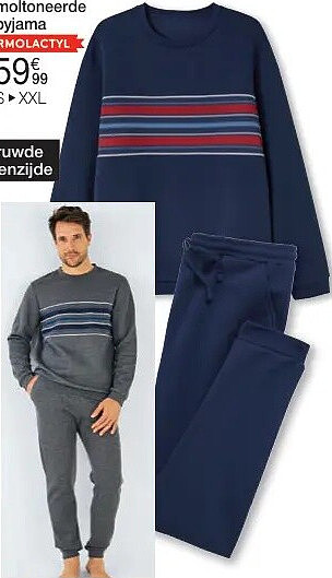 H. Gemoltonneerde pyjama