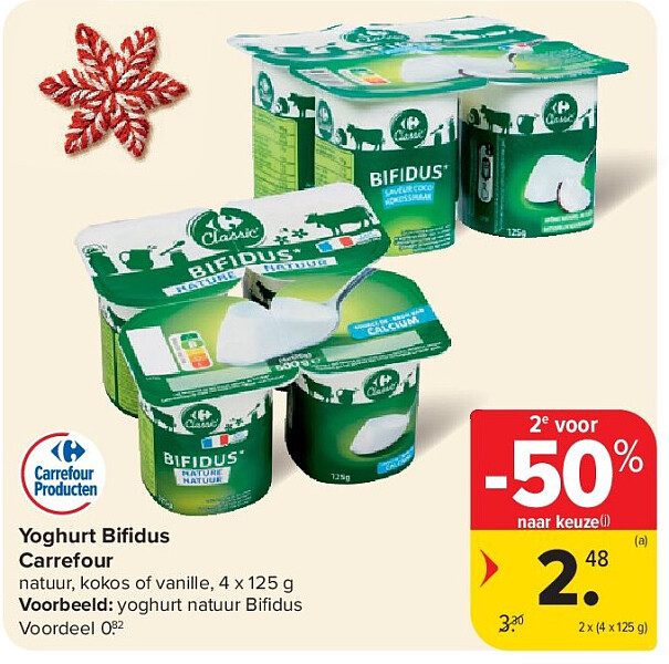 Yoghurt Bifi dus Carrefour