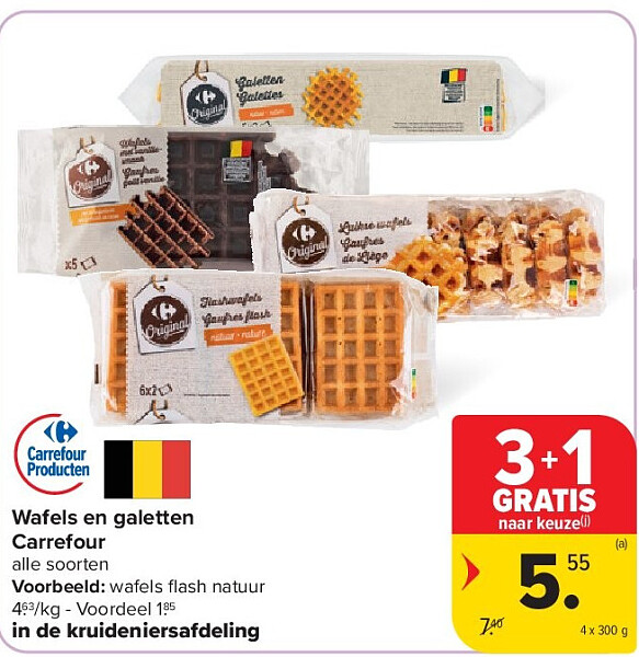 Wafels en galetten Carrefour