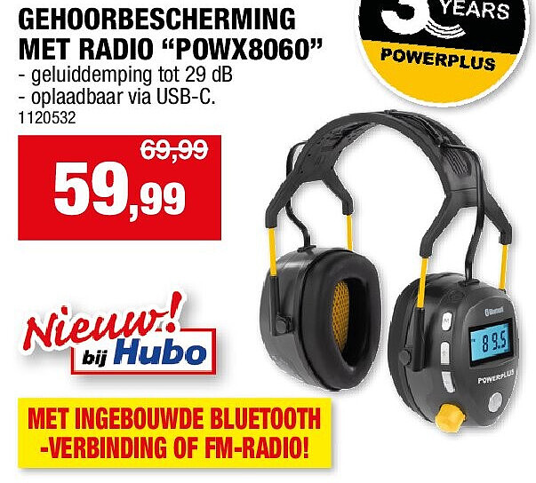 GEHOORBESCHERMING MET RADIO “POWX8060”