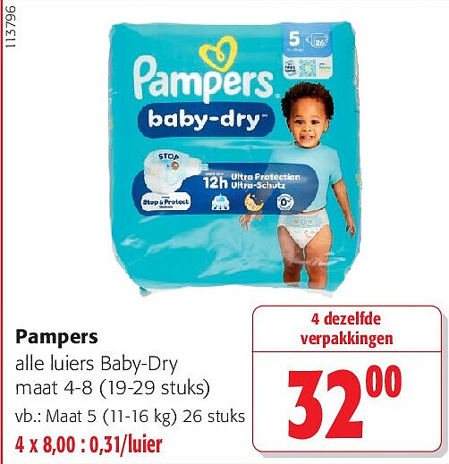 Pampers Maat 5 (11-16 kg) 26 stuks