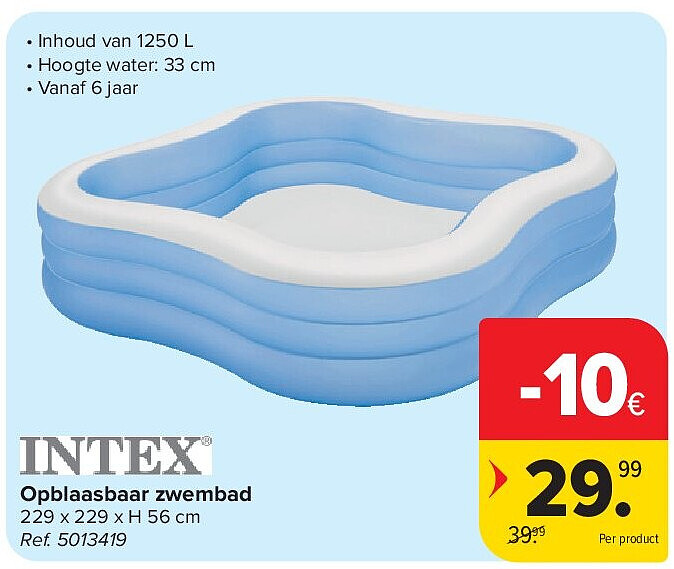 Opblaasbaar zwembad