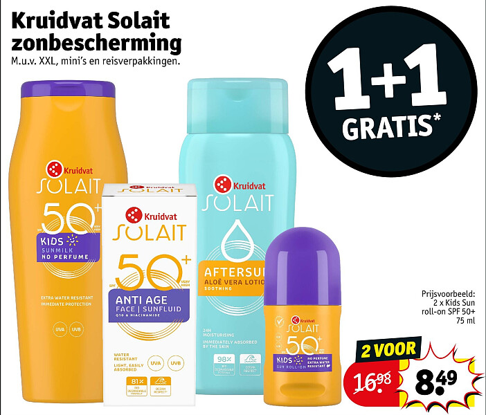 Kruidvat Solait zonbescherming