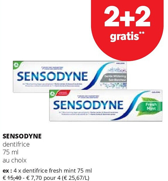 SENSODYNE dentifrice 75 ml