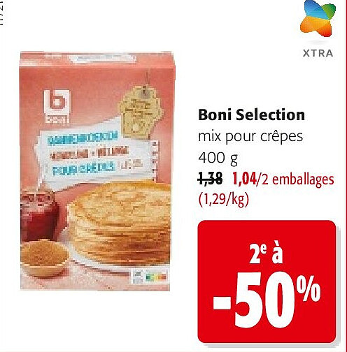 Boni Selection mix pour crêpes 400 g