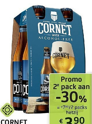 Cornet Oaked Alcohol Free 4 x 33 cl