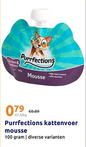 Purrfections kattenvoer mousse