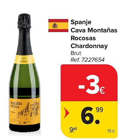 Spanje Cava Montañas Rocosas Chardonnay