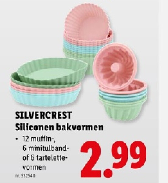 Siliconen bakvormen