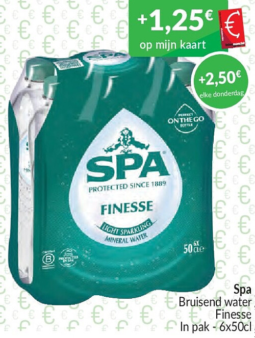 Spa Bruisend water Finesse - 6x50cl