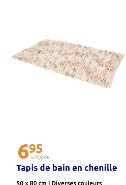 Tapis de bain en chenille