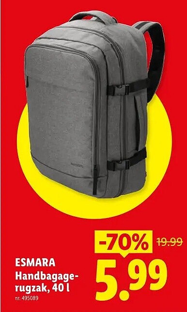 ESMARA Handbagagerugzak, 401