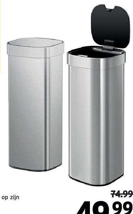 Eko Loft touch bin 40 L mat inox