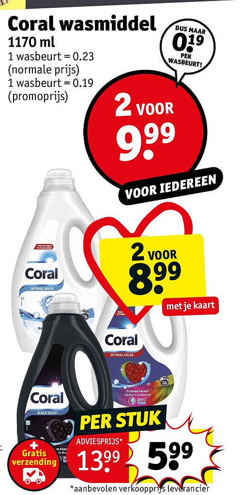 Coral wasmiddel
