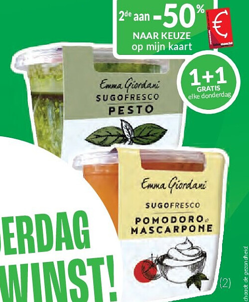 Emma Giordani Verse pastasauzen - 140g of 300g