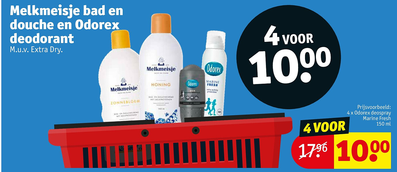 4 x Odorex deospray Marine Fresh 150 ml