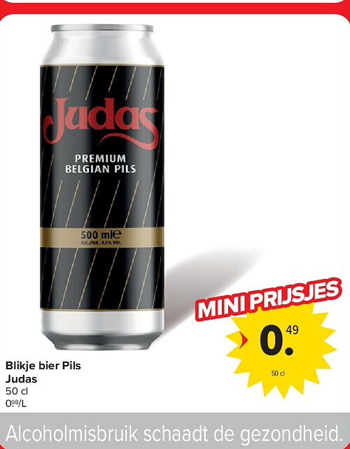 Blikje bier Pils Judas