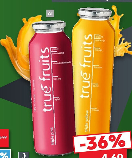 TRUE FRUITS Smoothie, 0,75-l-Flasche