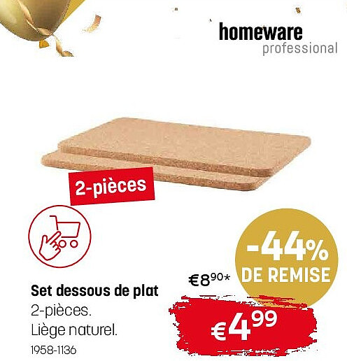 Set dessous de plat