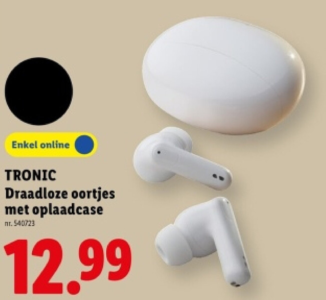 Draadloze oortjes met oplaadcase